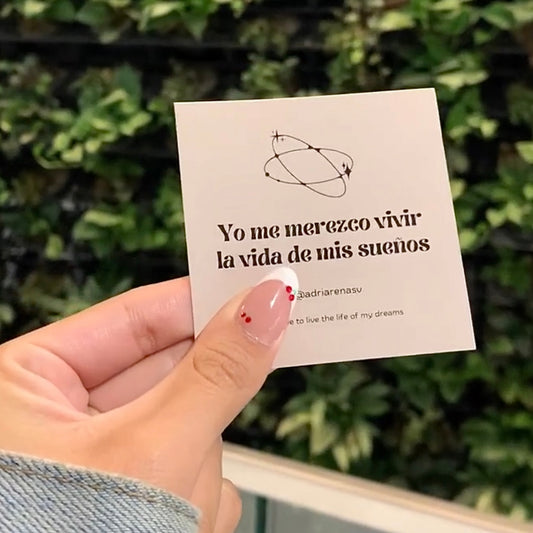 Cartas de afirmaciones para estudiantes